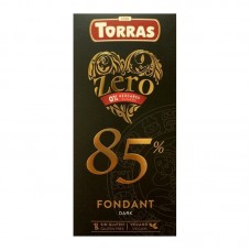 Черный шоколад 85% Torras Zero без сахара, без глютена, 100г