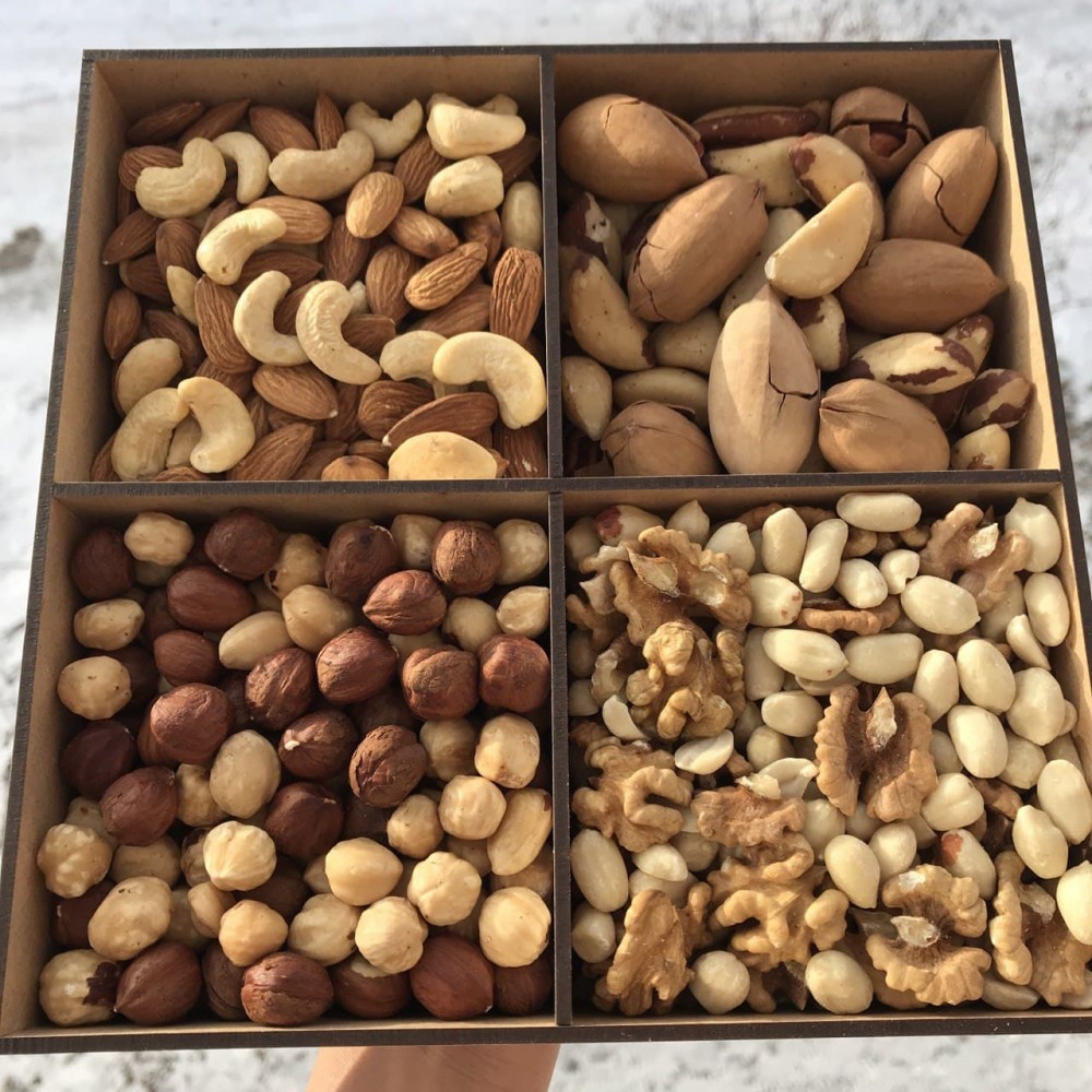 Дерев'яна коробка горіхів 8 видів - фото 3 